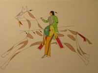 Southern Cheyenne Warrior by George Levi