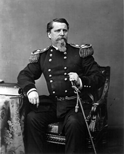 General Winfield Scott Hancock in full uniform, 19th century photo