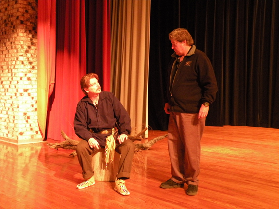 Director Tom Eubanks and actor/writer Louis Kraft Director Tom Eubanks and actor/writer Louis Kraft