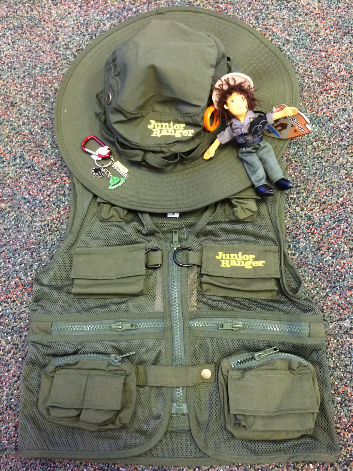 Junior Ranger items for sale in the bookstore