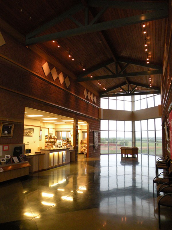 Inside Washita's Visitor Center