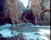 Wwinter at bottom of the canyon Wwinter at bottom of the canyon