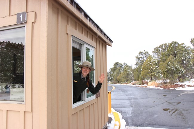 Ranger in the Fee Booth