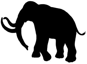 Silhouette of Mammoth