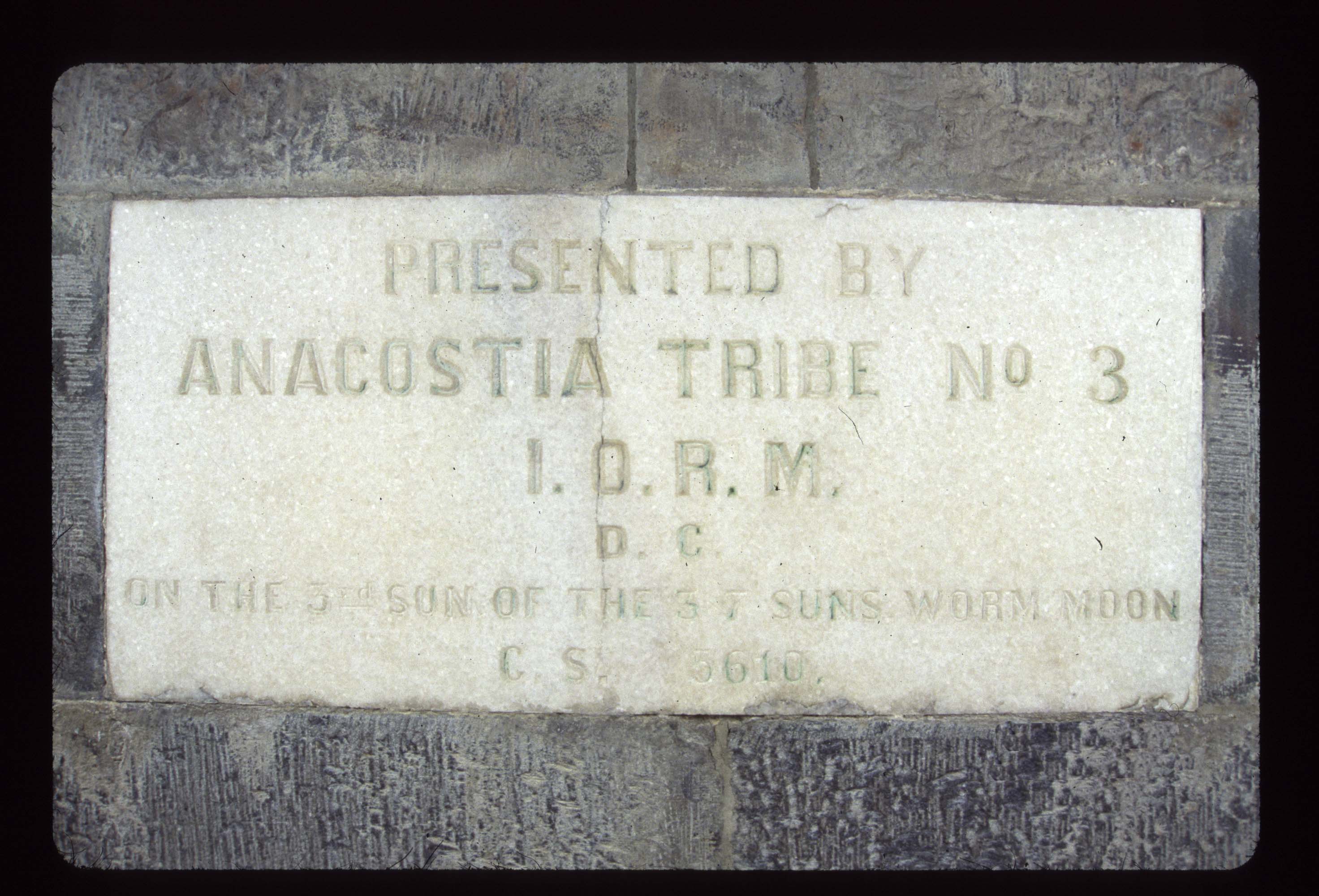 IORM Anacostia Tribe No 3 Washington