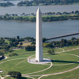 When was the Washington Monument built?