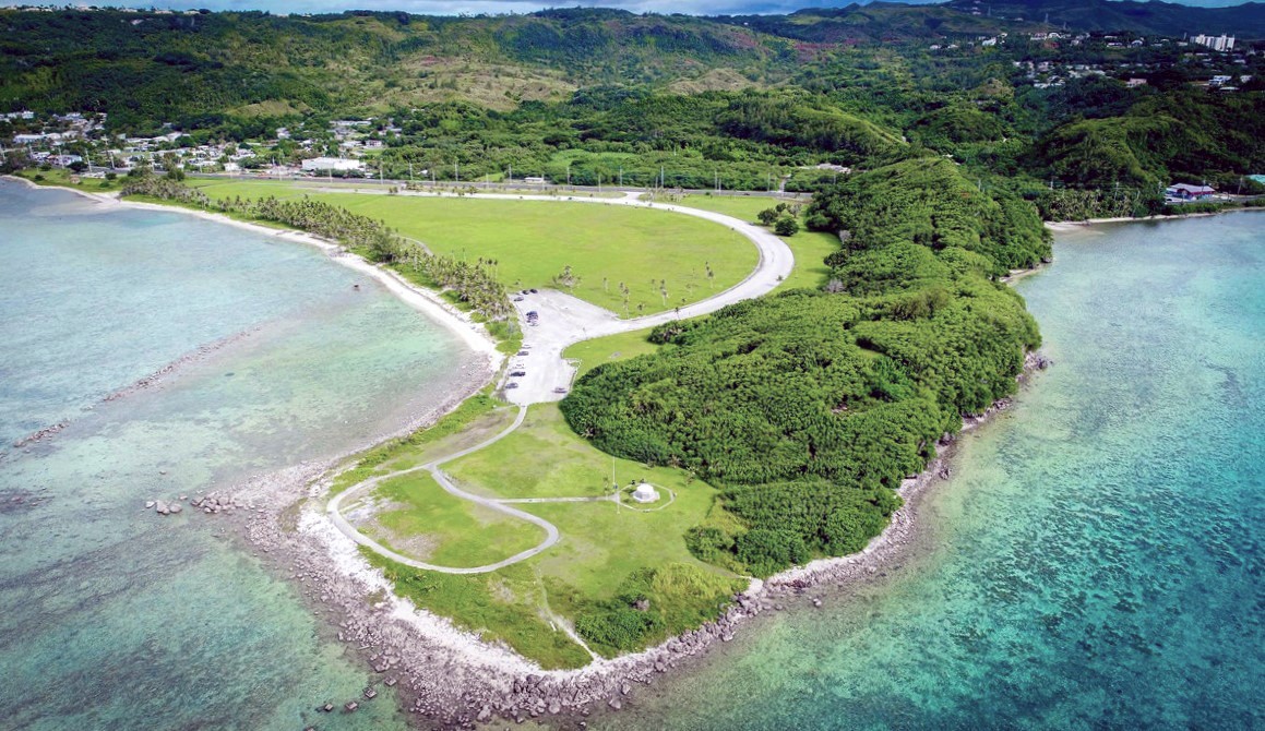 Aerial View of Asan Beach