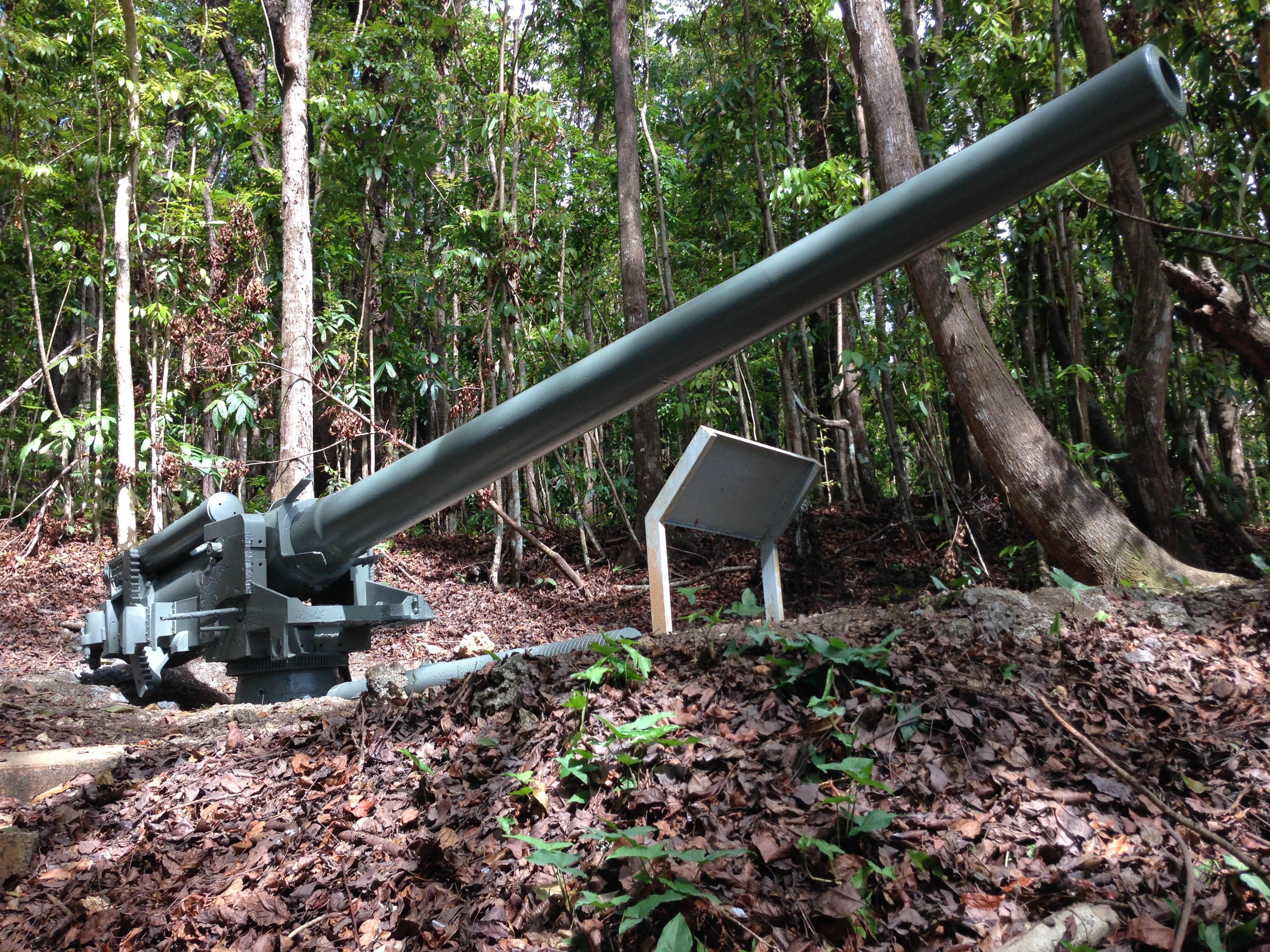 Historic Guns Restored at National Park War In The Pacific National