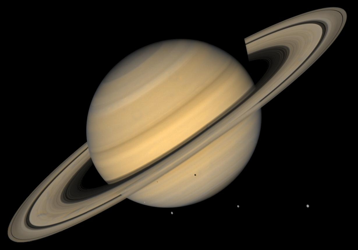 The planet Saturn from the Hubble Space Telescope