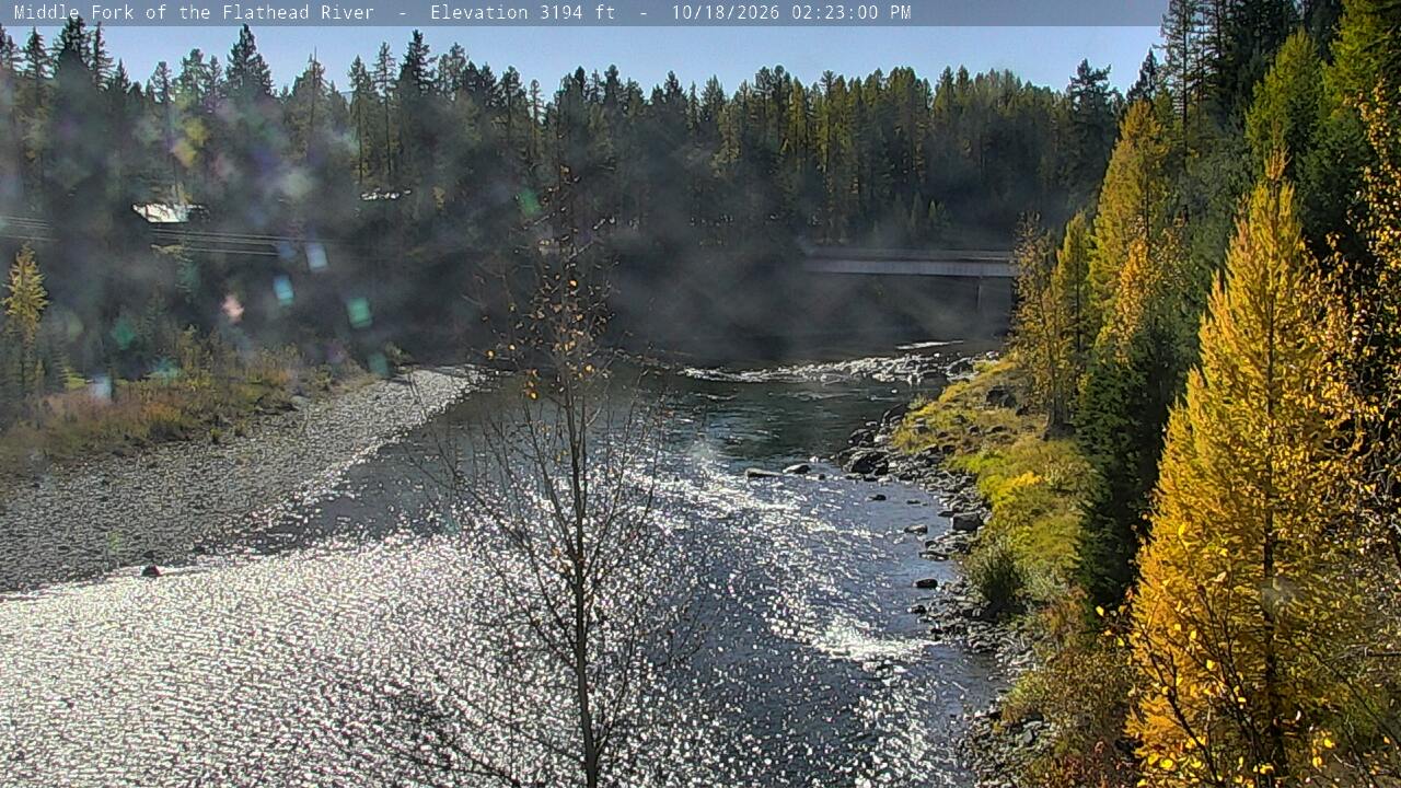 Middle Fork of the Flathead River webcam