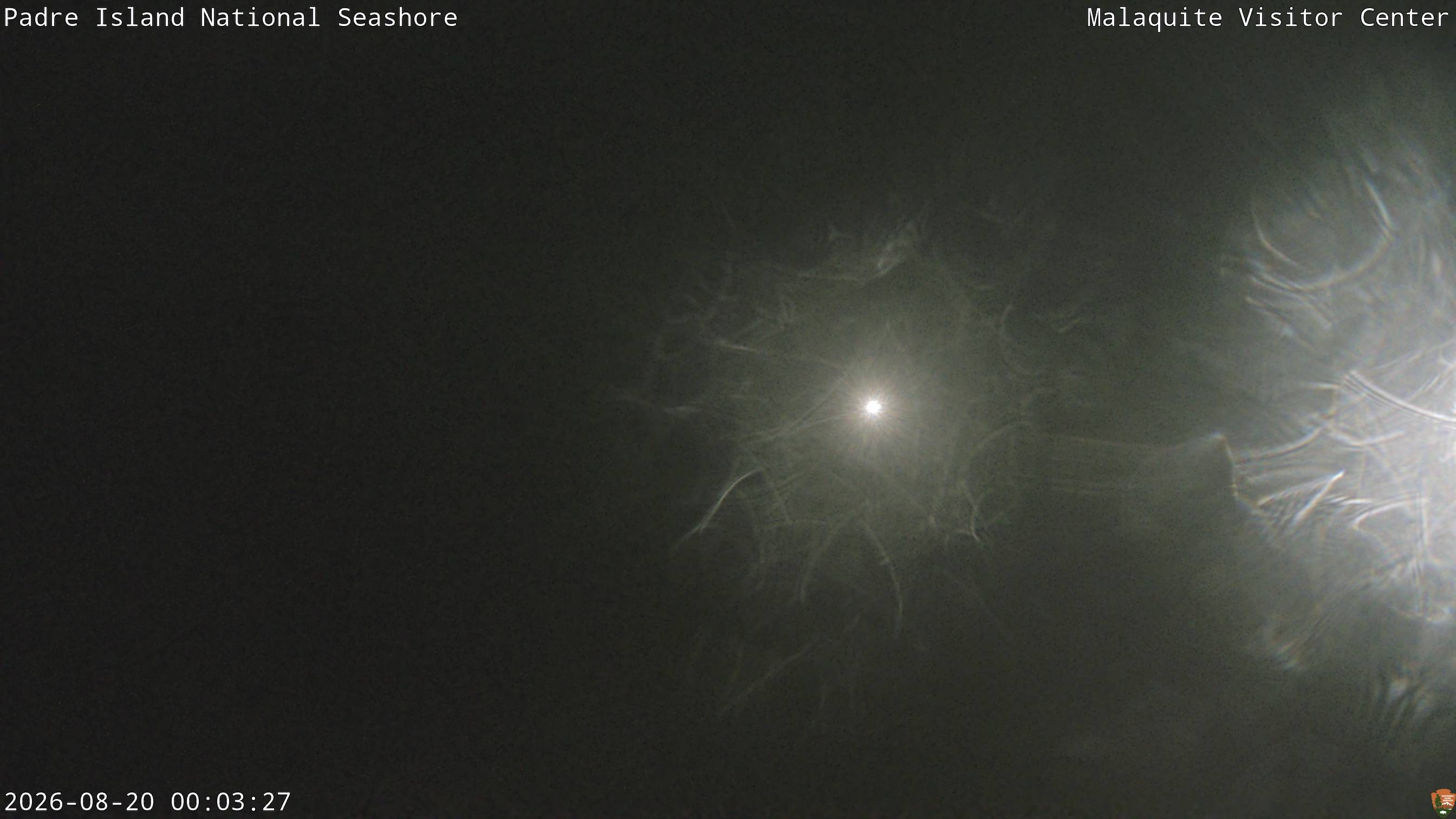 Live view from the Malaquite Visitor Center camera at Padre Island National Seashore