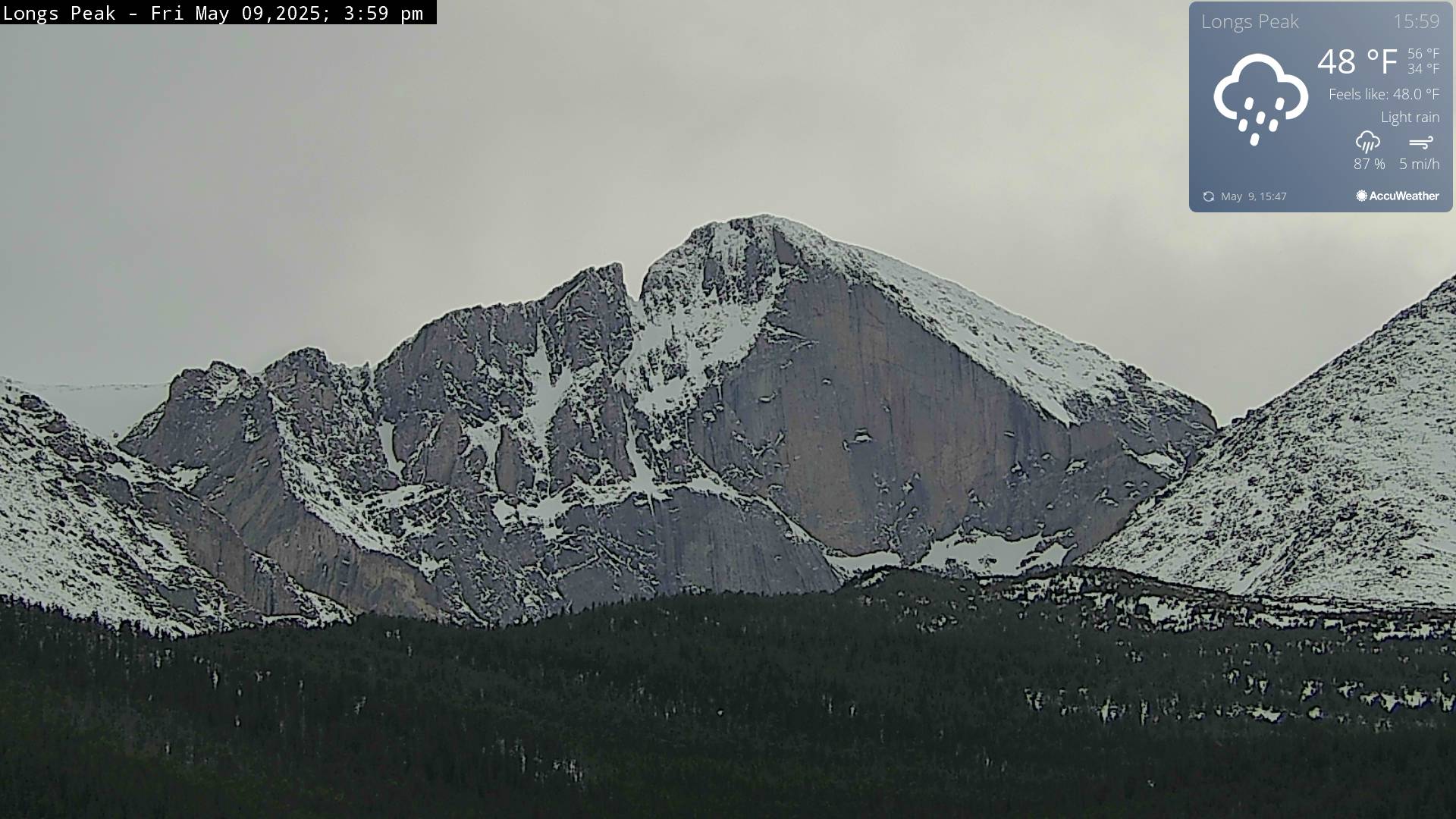 See Longs Peak Rocky Mountain Colorado Live Webcam - SeeJH.com.