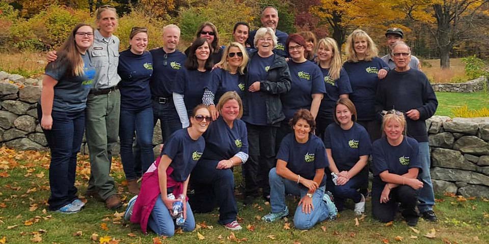 Volunteers at Weir Farm