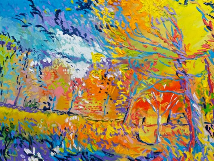 Dmitri Wright, 'Black Birds over Weir Farm', 2013, 30 x 40'', Oil on Canvas