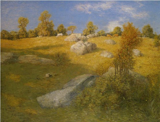 Upland Pasture, Julian Alden Weir, c1905, oil on canvas, Smithsonian American Art Museum