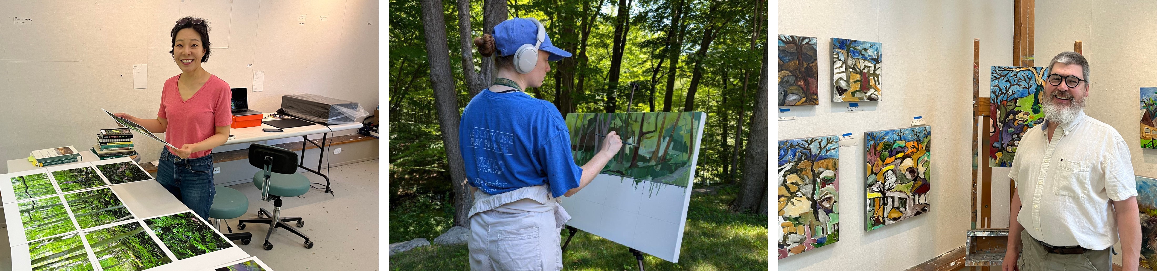 2024 Artists-in-Residence at work at Weir Farm NHP 2024 Artists-in-Residence at work at Weir Farm NHP