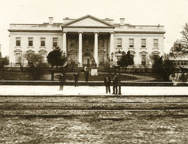 White house fence