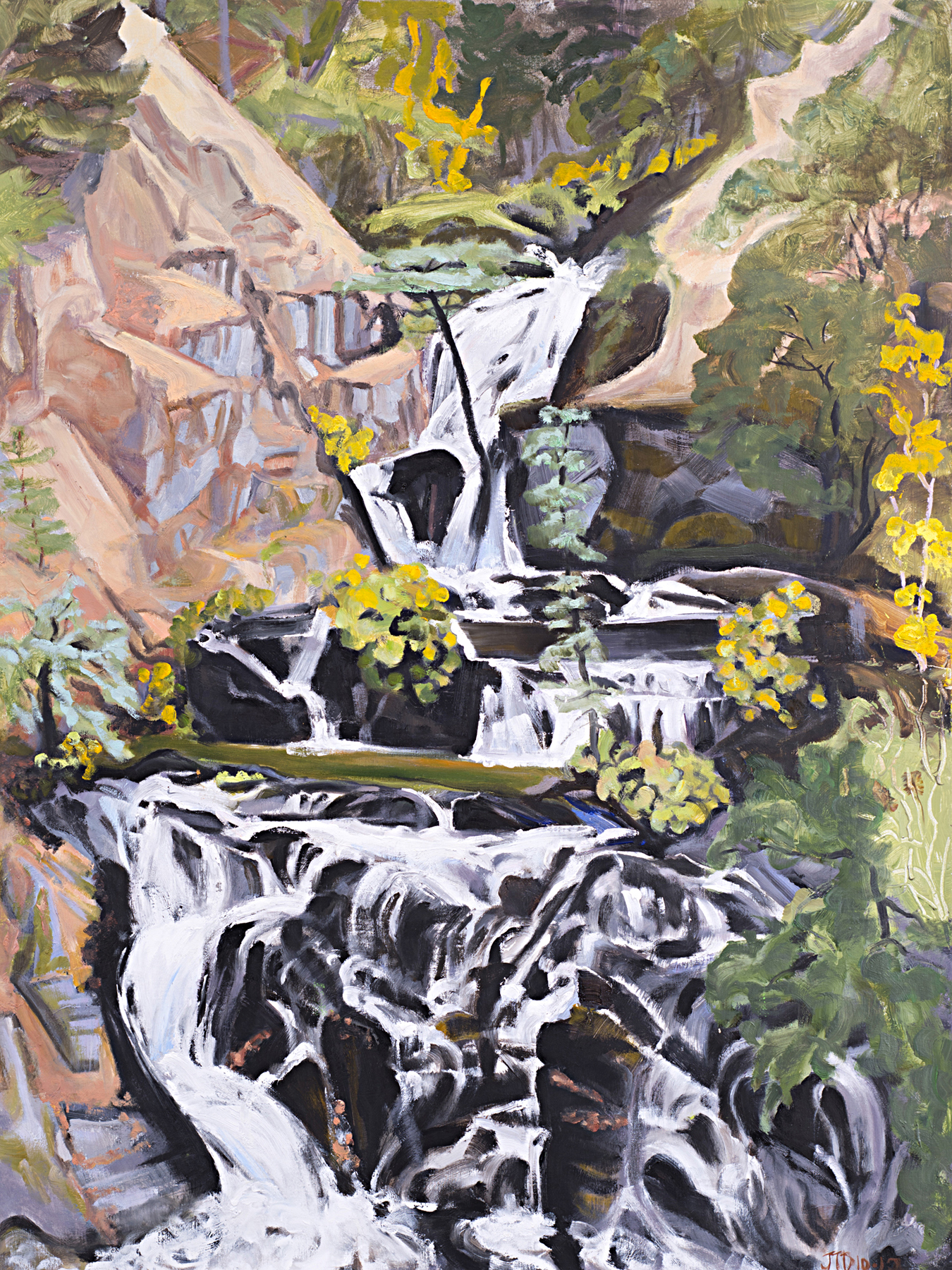 Geometric shapes Crystal Creek Falls