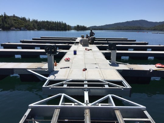 New boat slips at Oak Bottom