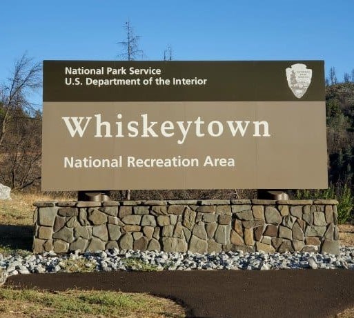 Park entrance sign