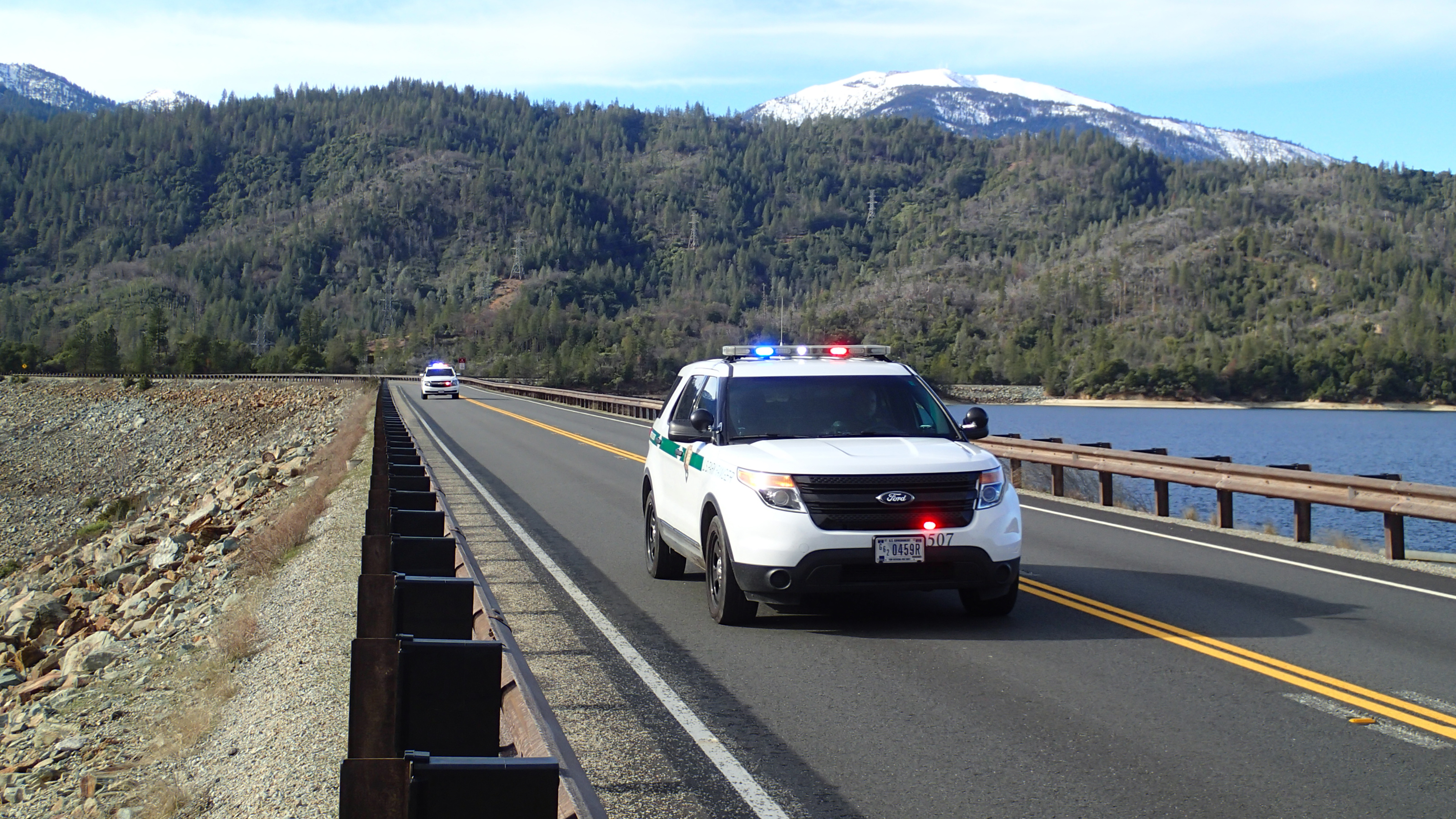 Law Enforcement Park Ranger vehicles at Whiskeytown National Recreation Area