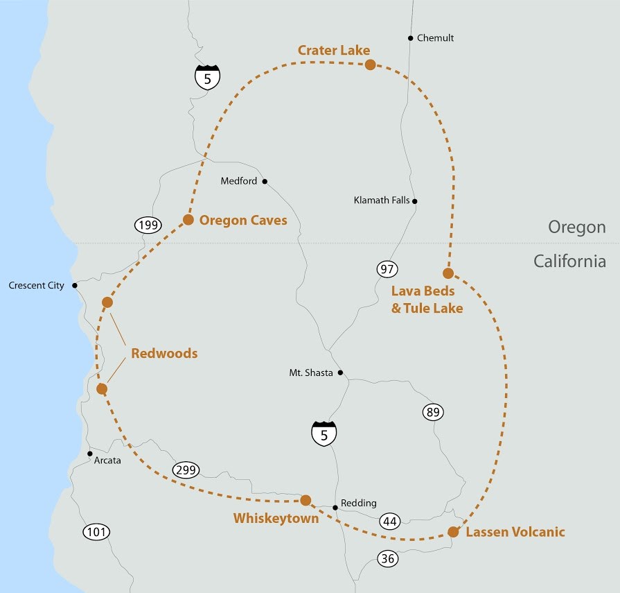 Klamath Network "Circle of Discovery" map