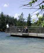 Accessible fishing pier at Oak Bottom.