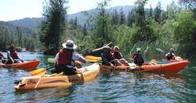 Kayak tour on Whiskeytown Lake.