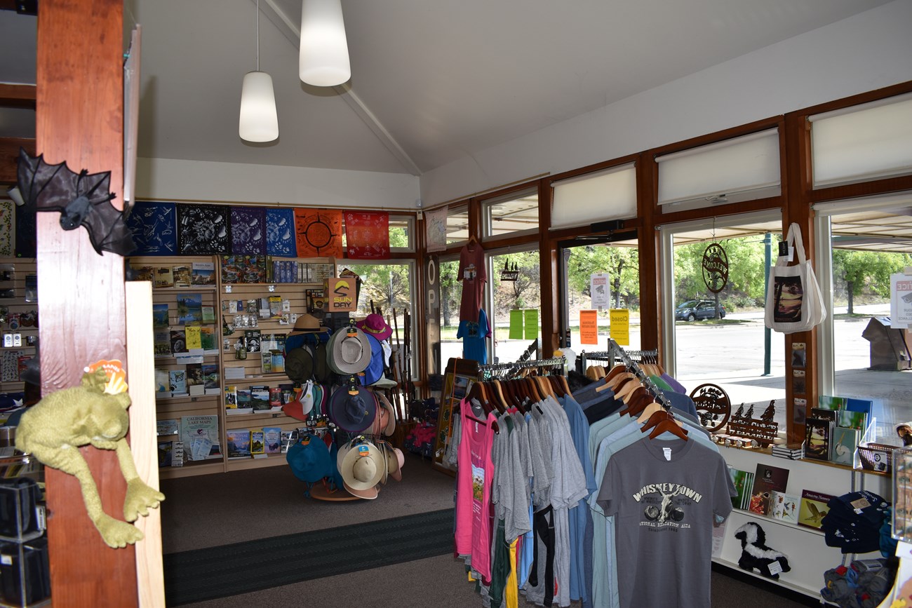 Western National Parks Association has many educational items for sale at the Visitors Center