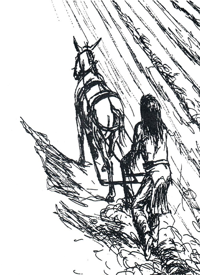 native man plowing native man plowing