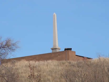 obelisk on top of hill obelisk on top of hill