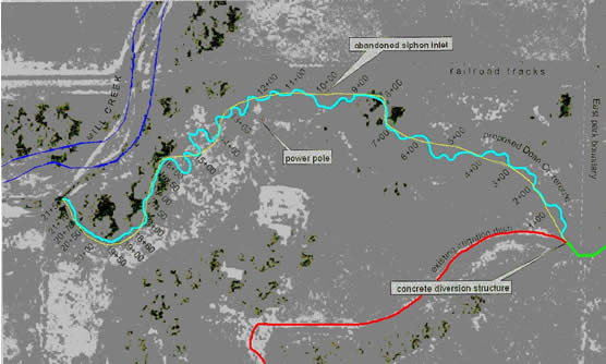 Map showing proposed location of