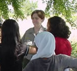 Park ranger with group Park ranger with group