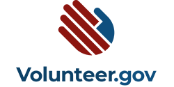 The logo for the Volunteer.gov website