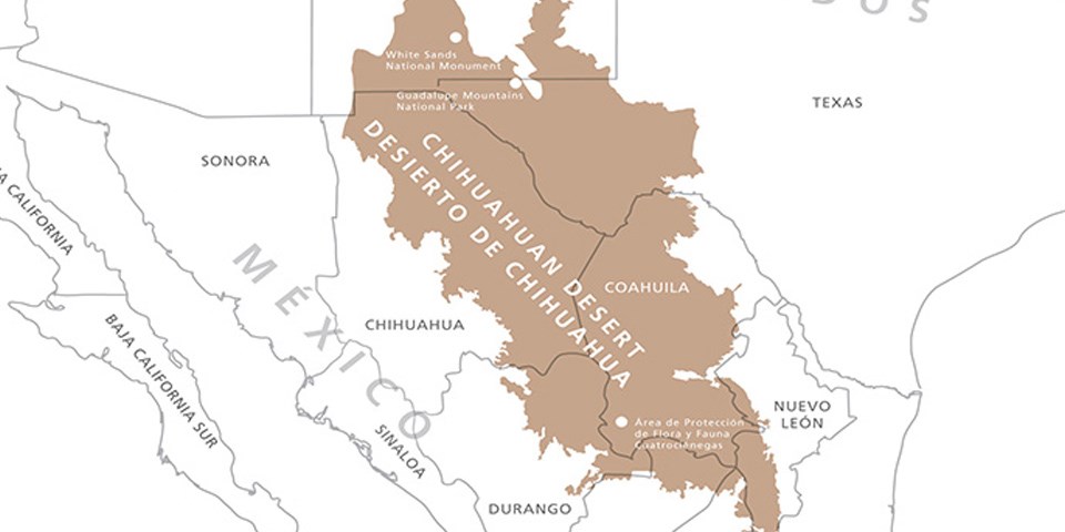 Map of Chihuahuan Desert