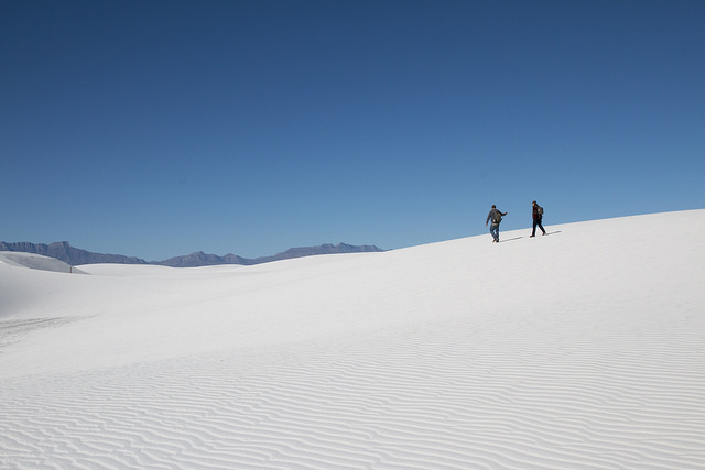 Alkali Flat Trail at White Sands NM Alkali Flat Trail at White Sands NM