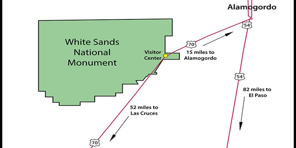 White Sands New Mexico Map