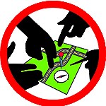 Graphic of hands pointing at a green map