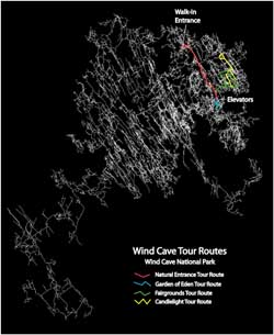 Wind Cave Tour Routes Wind Cave Tour Routes