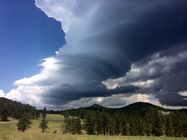 A storm over the prairie