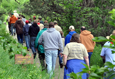 Over sixteen hundred people toured Wind Cave on Tuesday, July 12, making it their busiest single day since 1976.