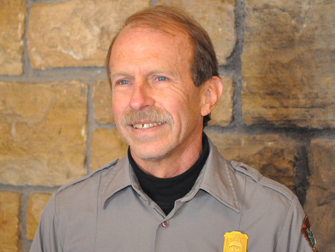 Steve Thede in park ranger uniform