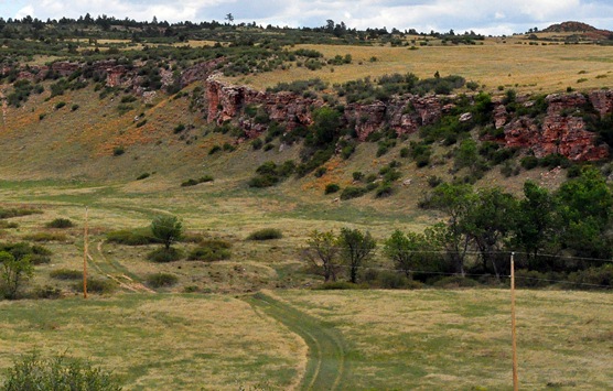 Sanson Buffalo Jump in distance.