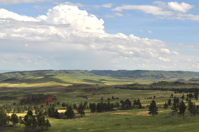 View from Lone Pine Point looking out over Red Valley.