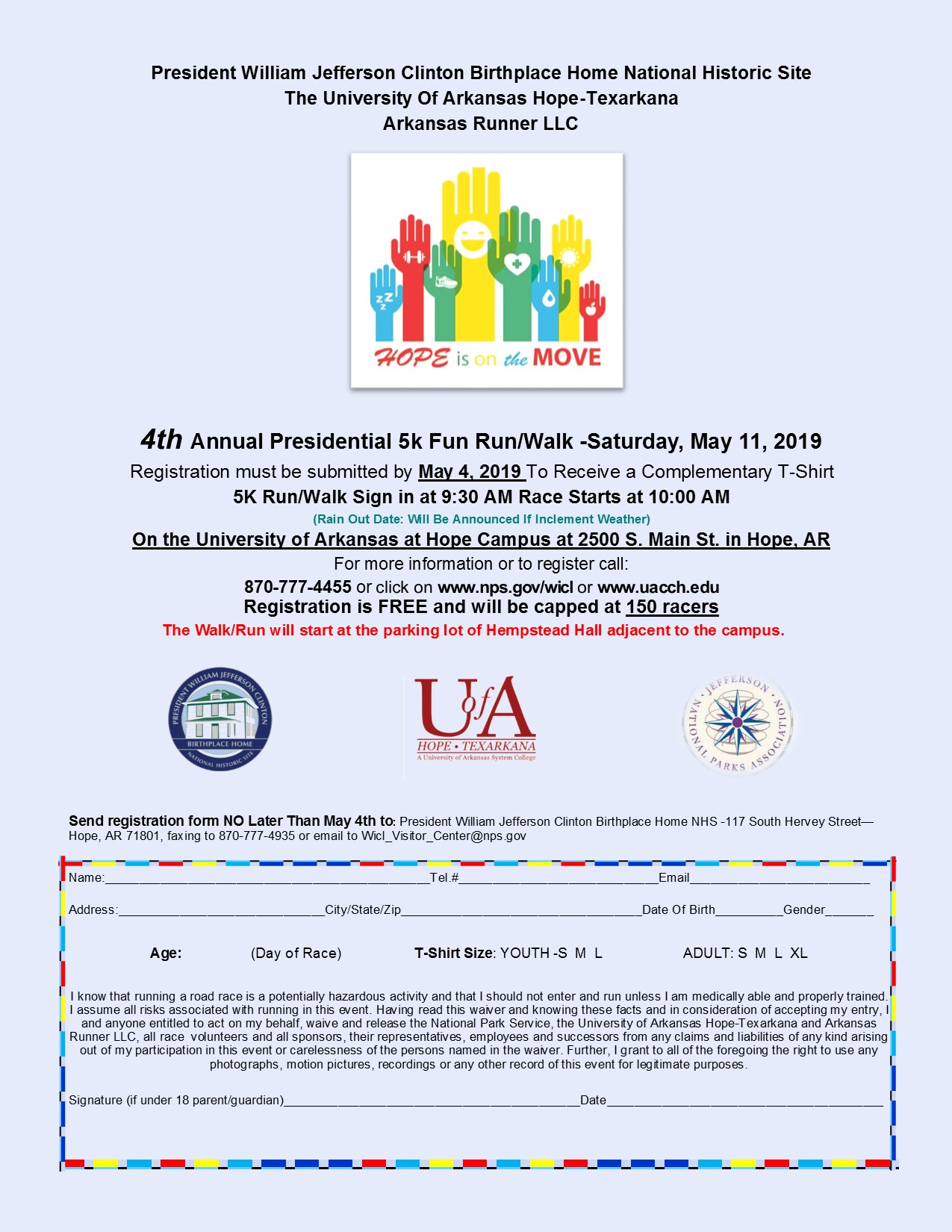 2019-4th annual Presidential 5k HopeIsOnTheMoveSignUpSheet (1) Presidential 5k Walk/Run