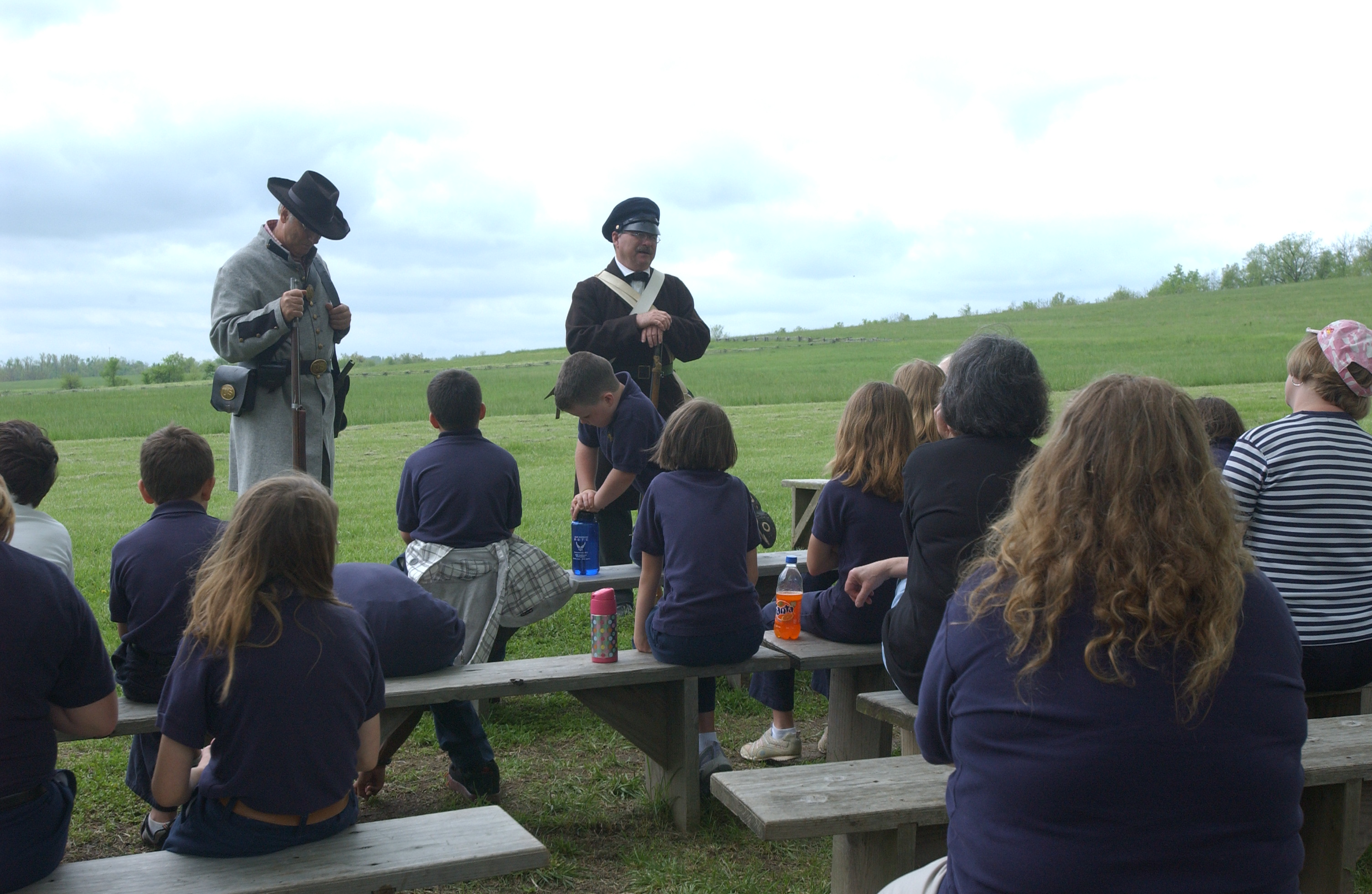 Musket firing demonstration