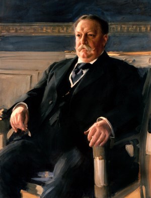 William Taft seated for portrait