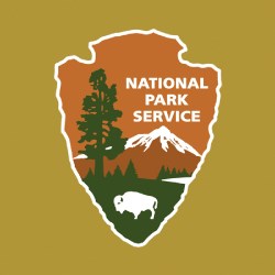 NPS arrowhead on yellow background