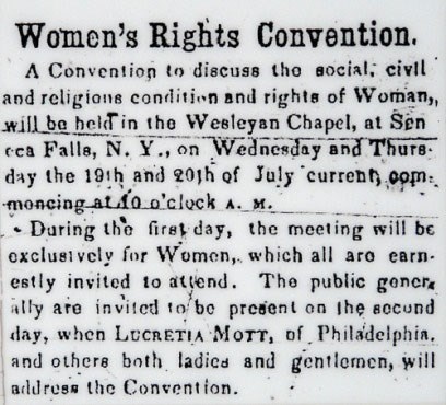 Call to SF convention Seneca County Courier July 14 1848.