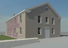 Artist's rendering of the new rehabilitated Wesleyan Chapel